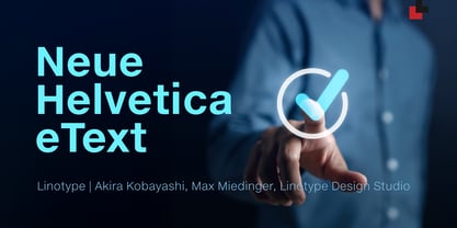 Neue Helvetica eText Font Poster 1
